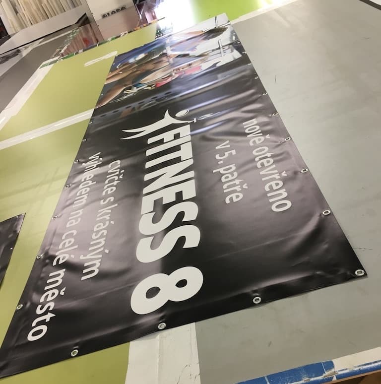 Banner 510 – 5. fotka potištěného materiálu