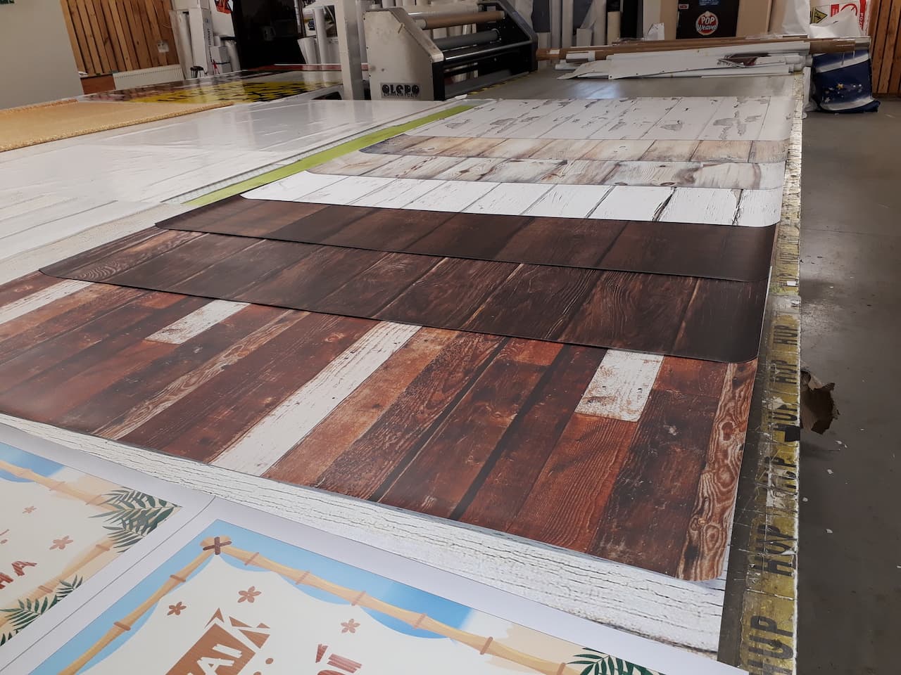 Fotopozadí – 1. fotka potištěného materiálu