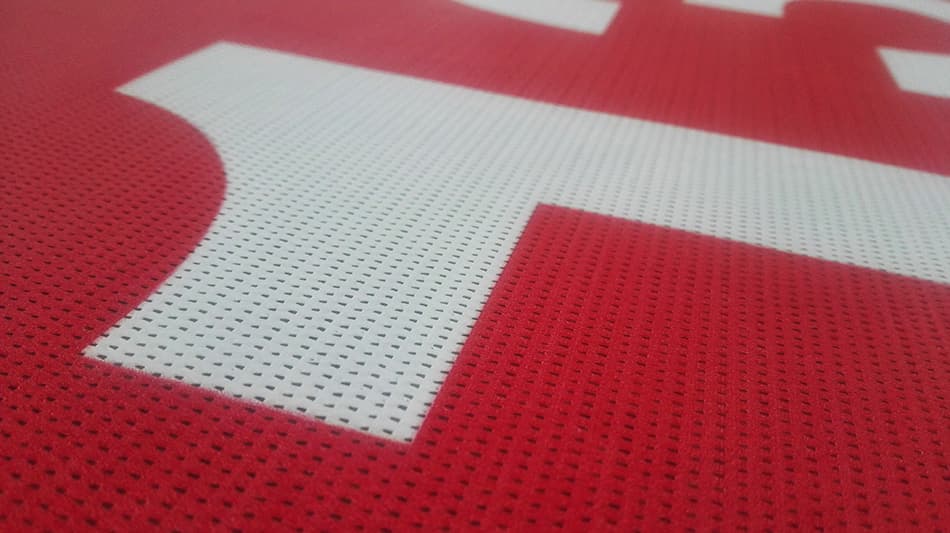 Banner MESH – 3. fotka potištěného materiálu