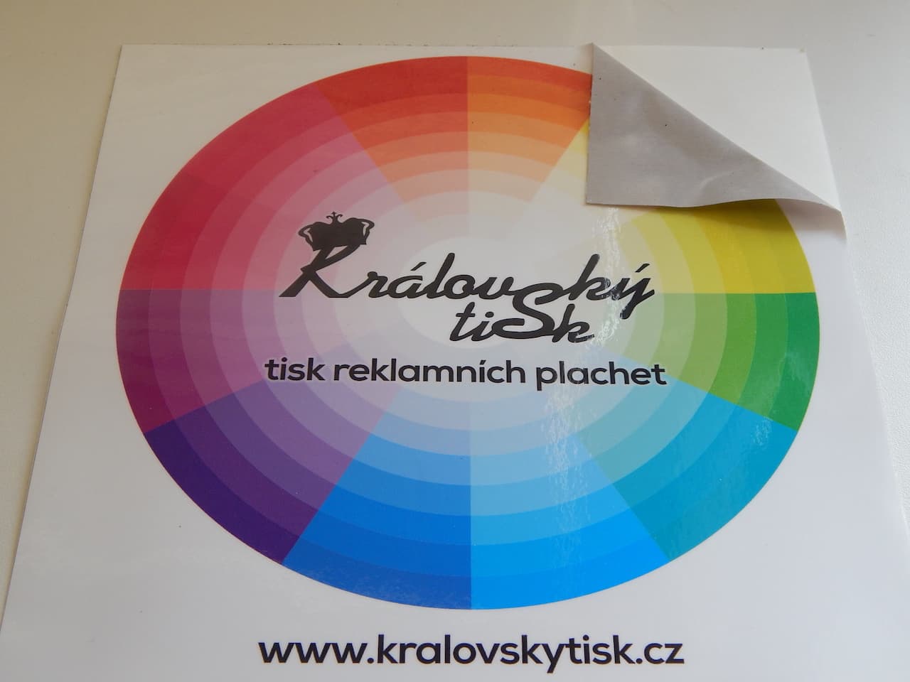 PVC samolepka – 3. fotka potištěného materiálu